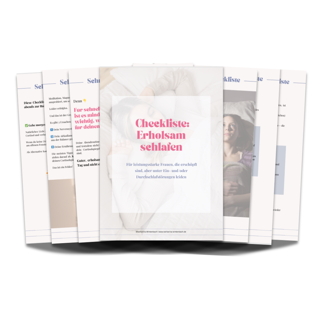 Checkliste erholsam schlafen